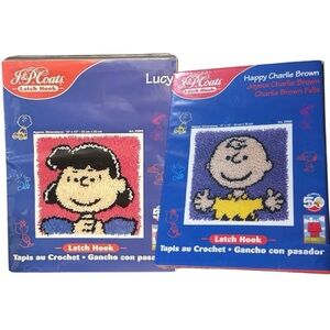 Lucy & Charlie Brown Latch Hook Kit sealed new